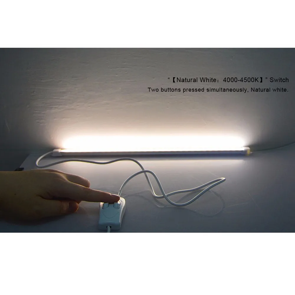 

Three Colors Changeable Rigid USB LED Light Bar 5V Reading Book Desk Lamp Switch Night Light Drop shipping