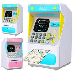 Simulation Face Recognition ATM Cash Machine Password Box Piggy Bank Only-in-No-out Children 's Bank Piggy Bank