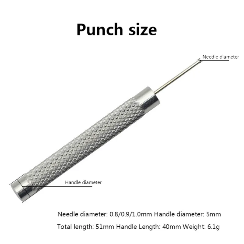 Kit di strumenti per la riparazione dell'orologio da 10 pezzi Kit di strumenti per la riparazione dell'orologio perno di rimozione del perno del martello Punch Pin s Kit di supporto per cinturino accessori per la riparazione dell'orologio strumenti per l'orologio