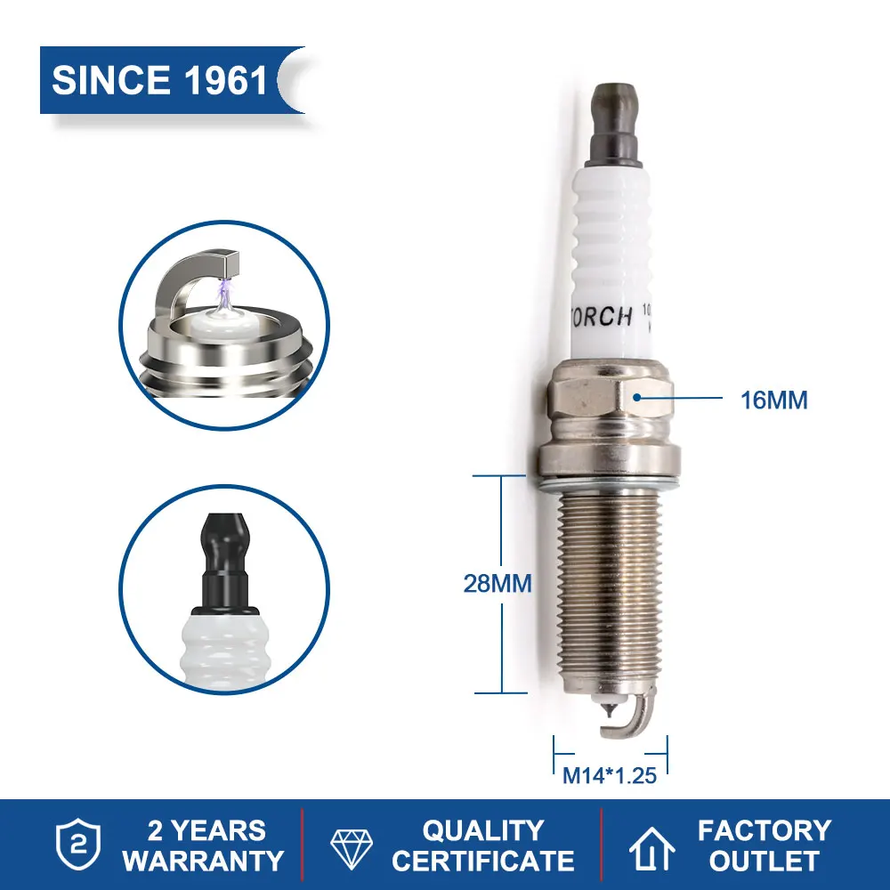 Iridium Candles China spark plug TORCH KL6RTI for JAC J3 (Turin)/ Tagaz C10 1.3 4G13S1 J3 (Turin)/ Tagaz C10 1.3 HFC4GB1.3C