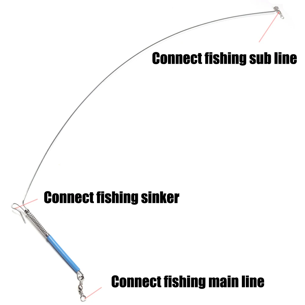 Elllv 20pcs Saltwater Fishing Rig Arms Branches with Swivels Stainless Wire Arms Balance  20cm 30cm 40cm