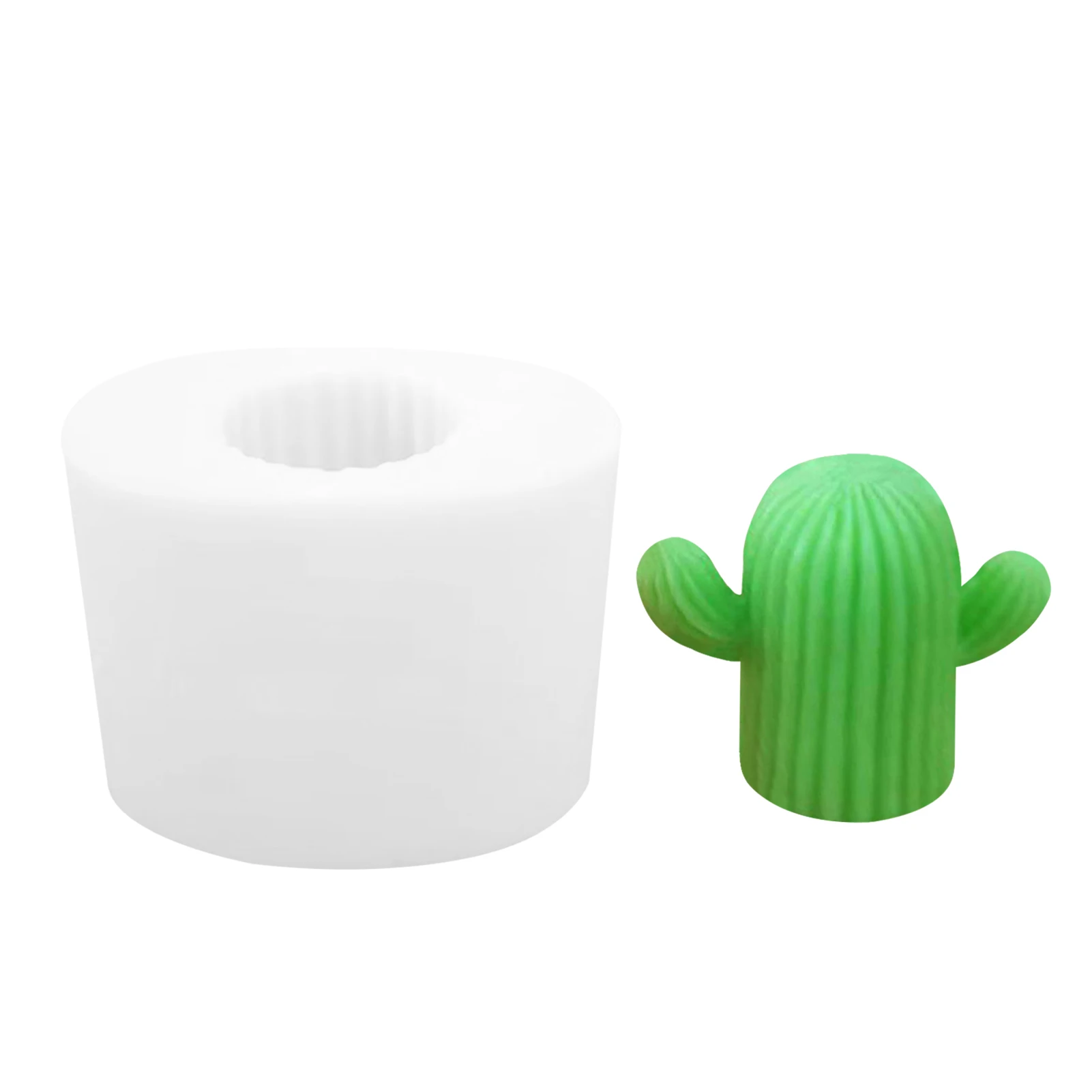 Cute Cactus Candle Mold Silicone Mold Aromatherapy Plaster Mold Handmade Crafts Mold Diy Gifts Home Decoration