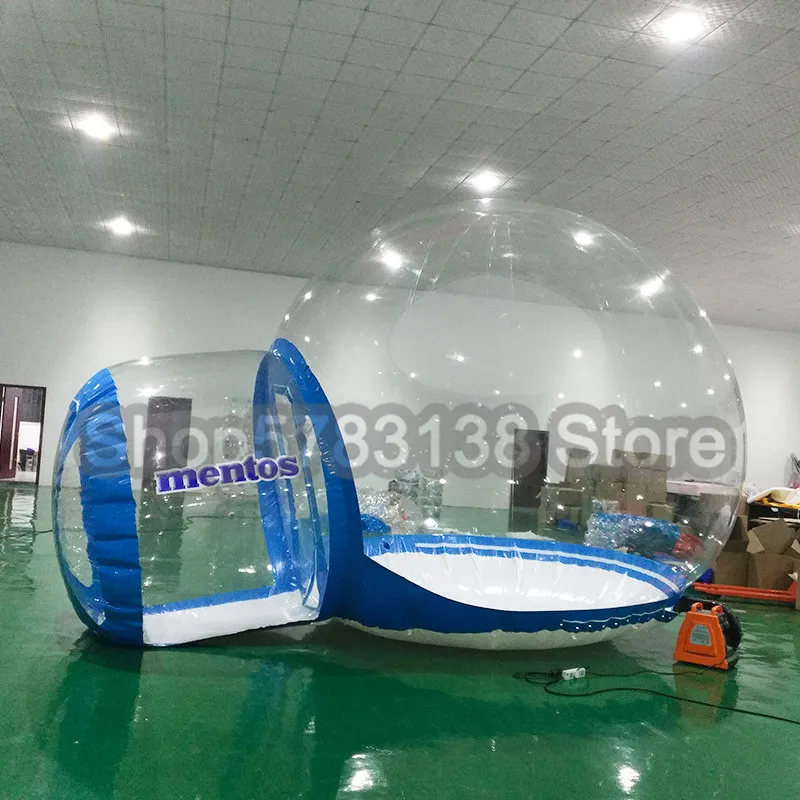 

Good Quality Bubble Tent For Sale 3M Inflatable Bubble Hotel Transparent Igloo Tent With Tunnel 4M Advertising Bubble Dome Tent