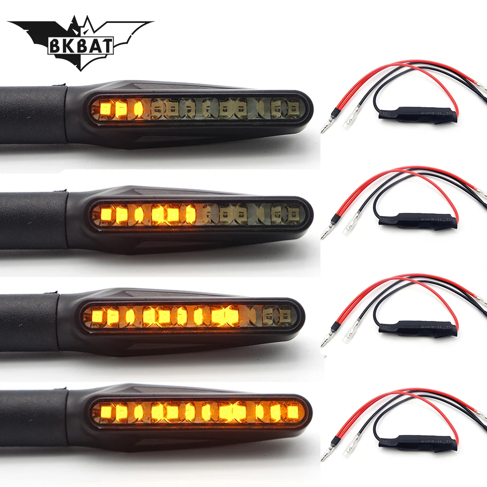 Flashing motorcycle led stop signal turn signals brake light For bajaj pulsar 200 ns bobber derbi senda stels ducati corse cover