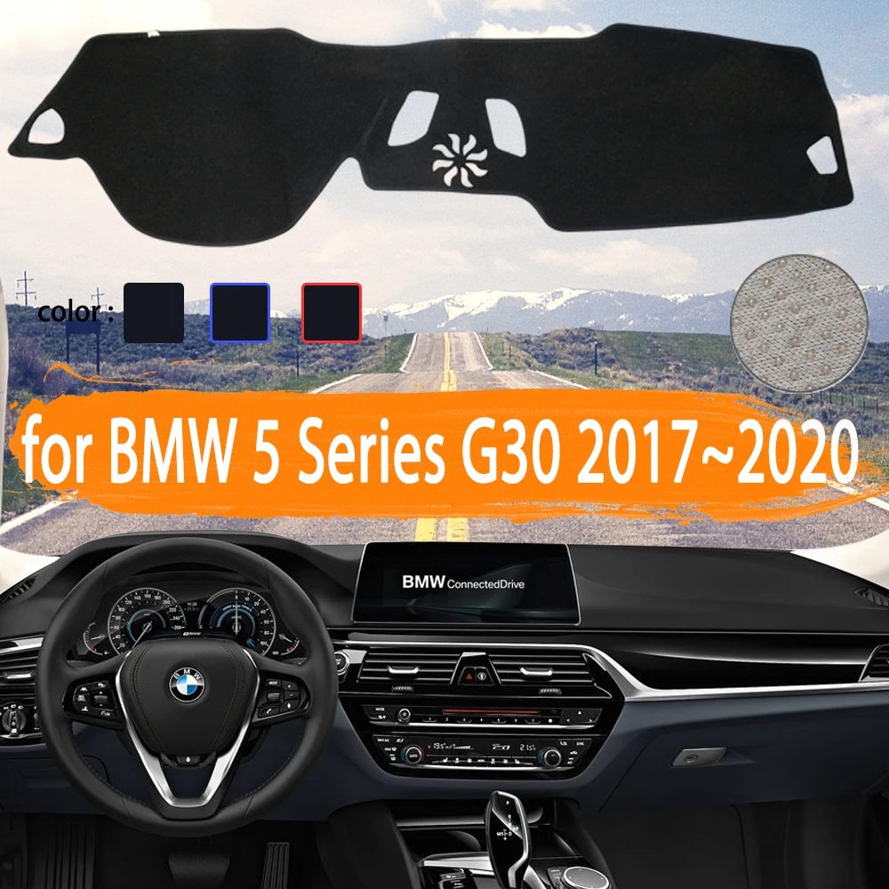 for BMW 5 Series G30 2017 2018 2019 2020 Car Dashboard Cover Dashmat Avoid light  Sun Shade Carpet Car Accessories