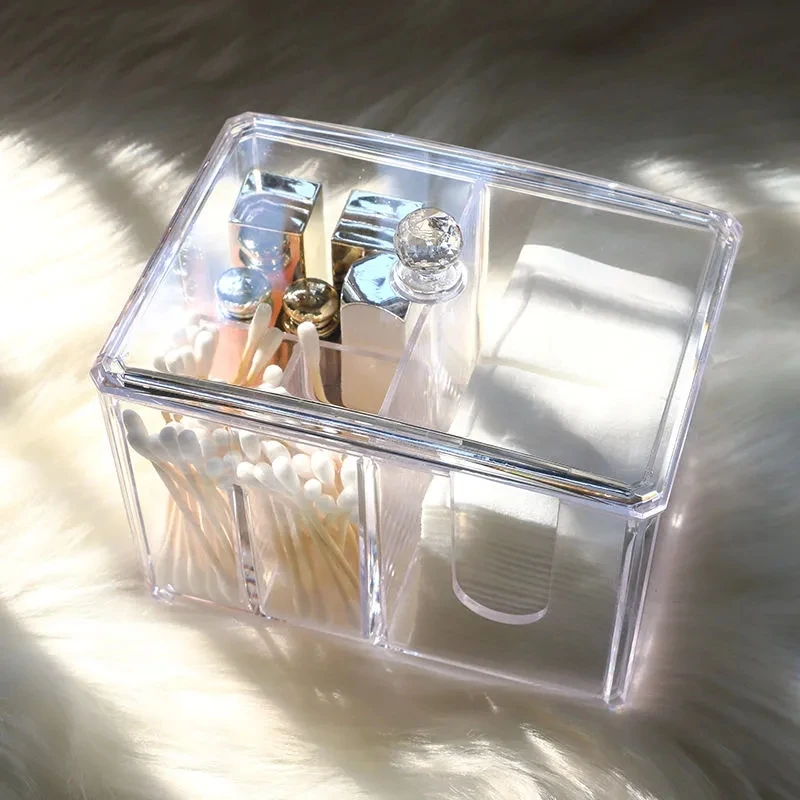 Clear Acrylic Jewelry Organizer Storage Necklace Ring Bracelet Earring Makeup Large Space Storage Jewelry Box Case Hold Female