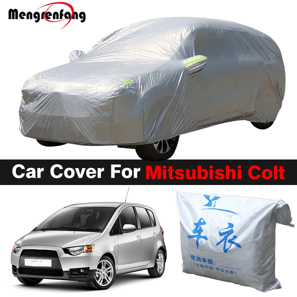 

Outdoor Car Cover Anti-UV Sun Shade Rain Snow Ice Dust Resistant Cover For Mitsubishi Colt 2002-2021