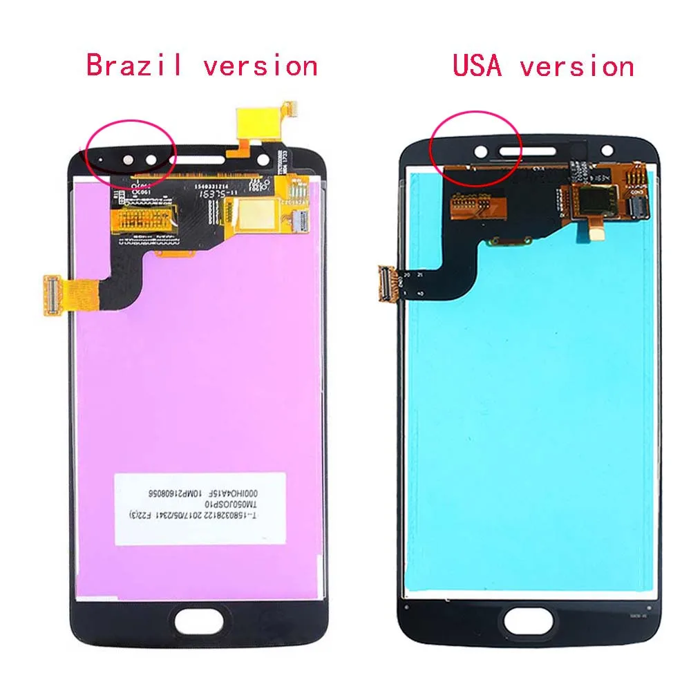 Tested For Moto E4 Lcd E 4th Gen Display With Full Touch Screen Digitizer Assembly For Motorola XT1767 XT1766 LCD Brazil Version