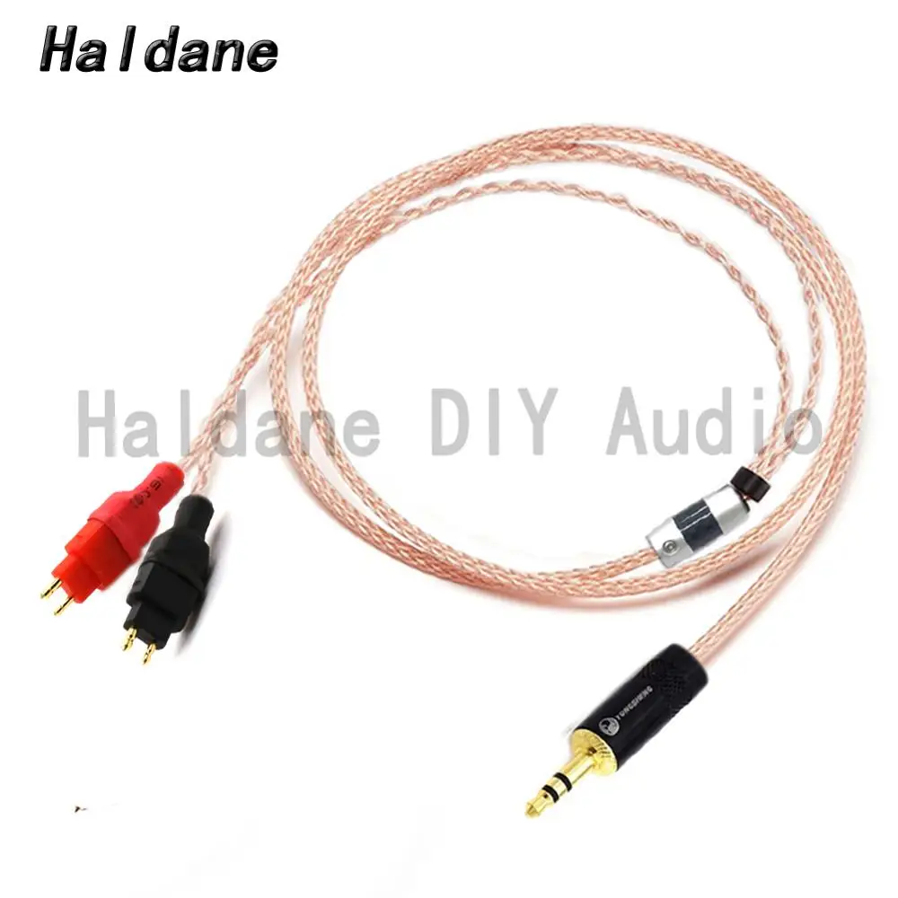 Haldane HIFI DIY Single Crystal Copper Headphone Upgrade Cable for HD600 HD650 HD525 HD545 HD565 HD580 HD6XX Headphones