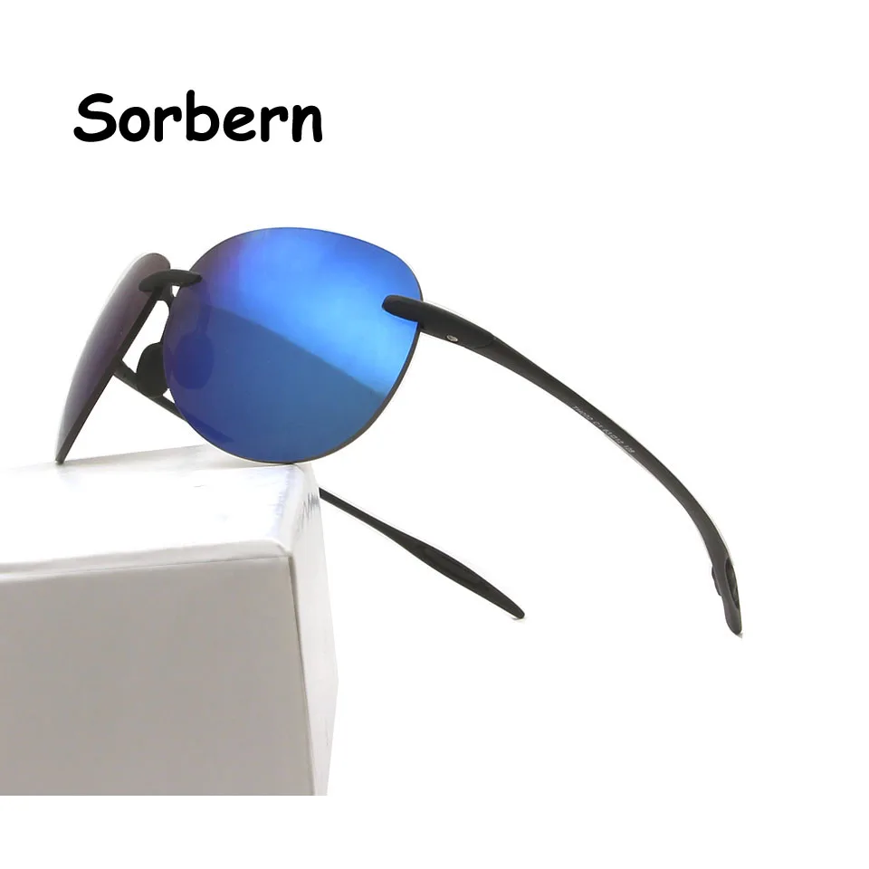 Gafas De Sol deportivas ultraligeras TR90 para hombre y Mujer, lentes De Sol sin montura, sin tornillo, ovaladas, para conducir, Golf