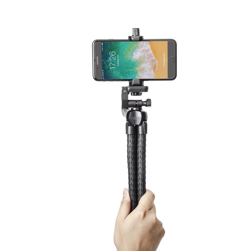 소니 A6700 A6300 A6500 A6600 A7R A7C A7CII A7S3 RX100M7 캐논 EOS M50 RP R50 R8 용 휴대용 유연한 문어 테이블 삼각대