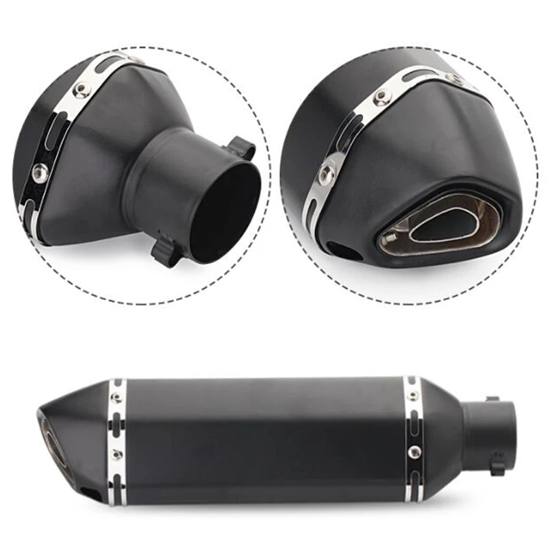 

Motorcycle Exhaust Universal Muffler Motorbike 51mm Inlet Exhaust For Honda Kawasaki Yamaha DUCATI ATV R1 R3 R6 R25 ER6N