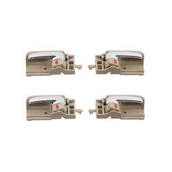 4pcs set beige chrome Interior door handle for TOYOTA Corolla 2003 2004 2005 2006 2007 2008