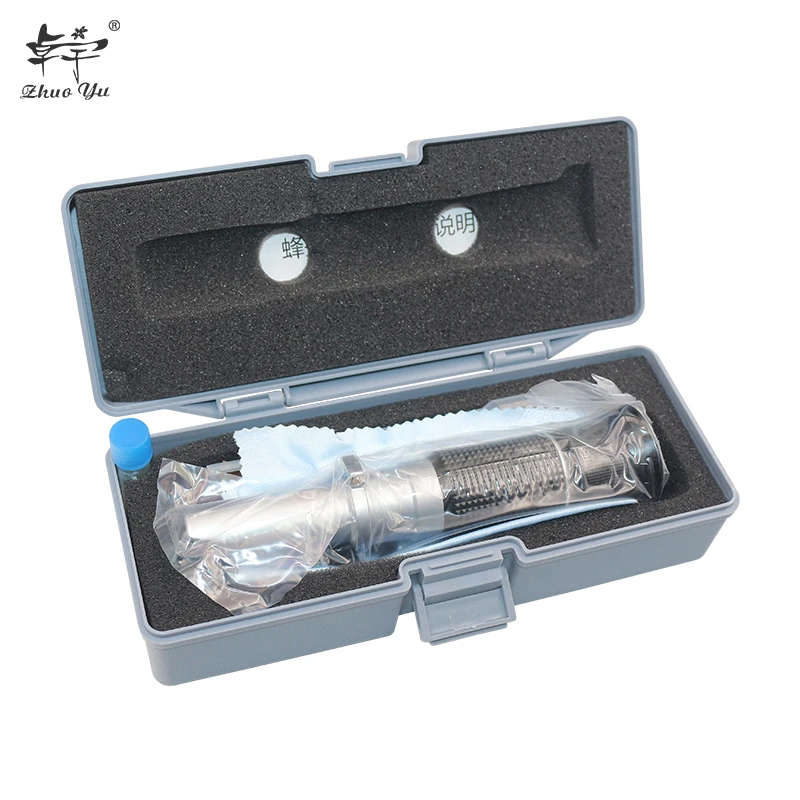 

Honey Refractometer Tester 58-90% Brix 38-43°Baume 12-27% water Copper Core A for Beekeeping Refraction Concentration Meter