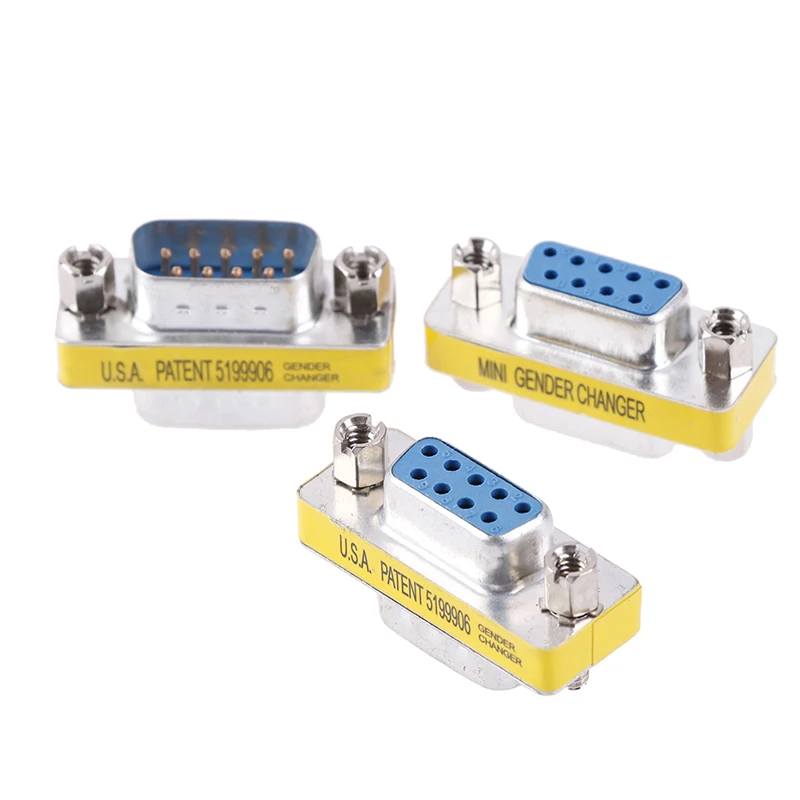 

1Pc DB9 D-Sub 9/25pin Connectors Mini Gender Changer Adapter RS232 Serial Connectors