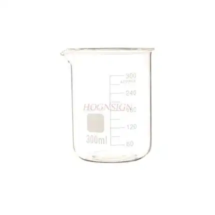 Measuring cup teacher Glass beaker 300ml heat-resistant laboratory medical heat-resistant glass measuring cup with scale