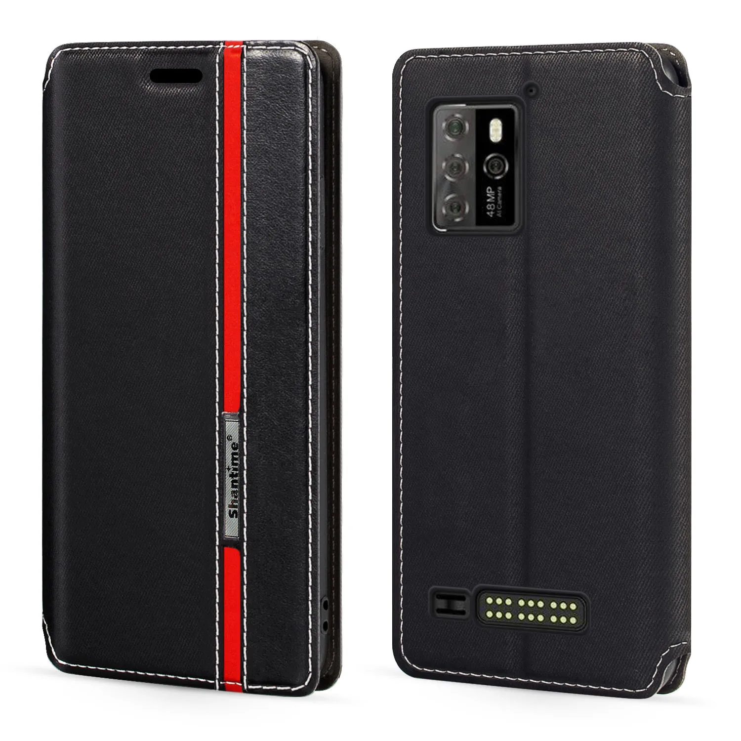 Модный разноцветный кожаный чехол-книжка с магнитной застежкой и отделением для карт для Oukitel WP10 6,67 дюйма