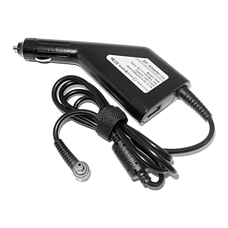 Car Laptop Adapter for Asus Vivobook S200 S220 X200T X202E Q200E X201E Notebook Car Charger for Asus Zenbook UX21A UX31A UX32V