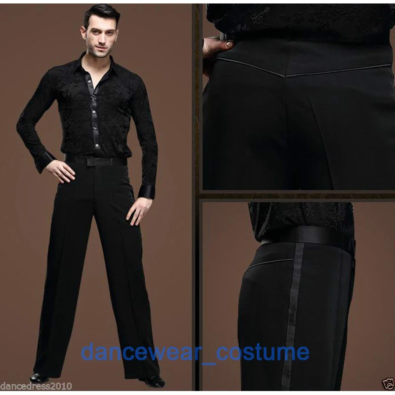 New Professional Ballroom Latin Dance Pants Men Boy Party Jazz Tango Latin Modern Competition Practise Salsa Pants Trousers