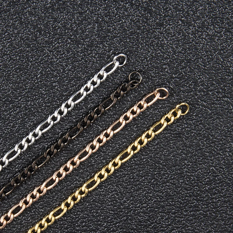 Modische Neue Figaro-Kettenhalskette für Männer Punk Silberfarben Edelstahl Lange Halskette Männer Hip-Hop Schmuck Geschenk – Detail 9
