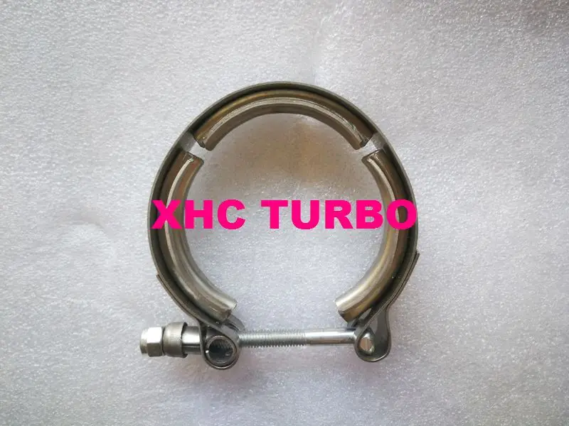 

NEW HX35W HX40W Turbo Turbocharger Compressor Housing Elbow Pipe V band Clamp 3069053 74MM