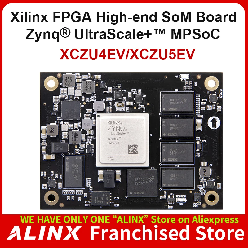 ALINX SoM ACU4EV ACU5EV: Xilinx Zynq UltraScale + MPSOC AI ZU4EV ZU5EV Módulo de grado Industrial