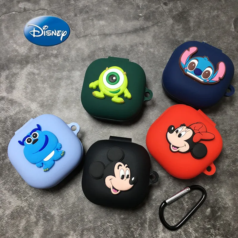 Disney-funda de silicona para auriculares inalámbricos, carcasa con gancho para Samsung Galaxy Buds Live/Pro