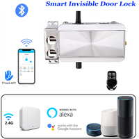 Smart Bluetooth TTLOCK Electronic Lock Remote Unlock Invisible keyless Door Lock Optional Wifi Control Alexa Google home Voice