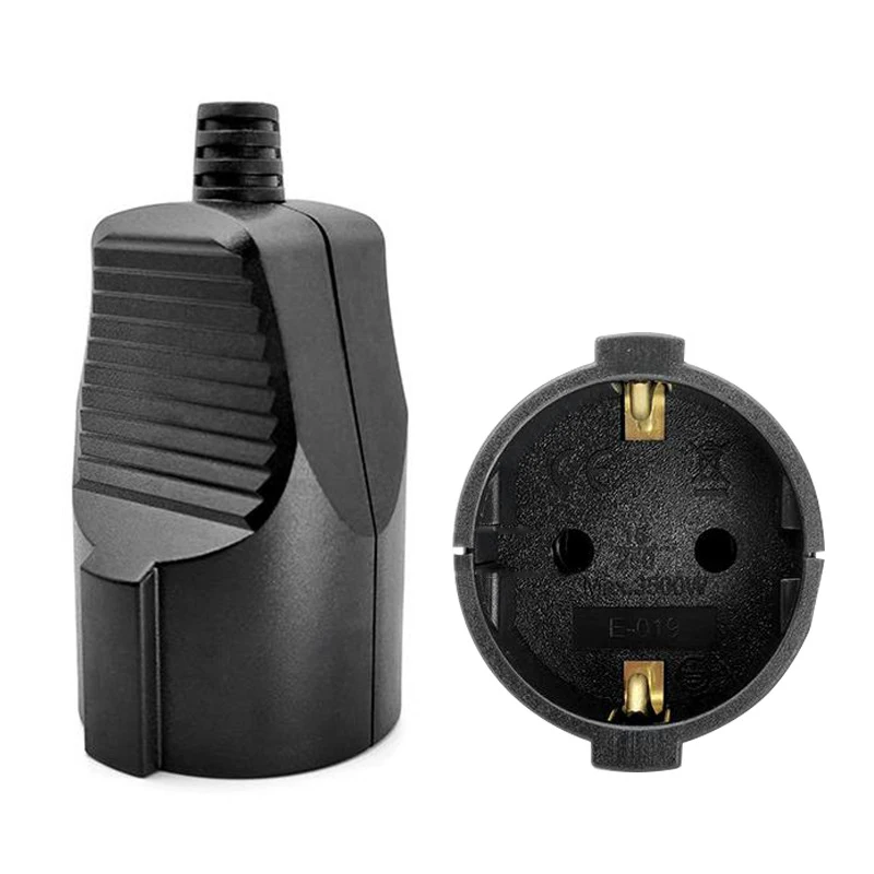 European 16A Grounded Industry Assemble Wiring Plug Germany Russia Power Cable Connector Female Male EU Schuko Power Socket Plug