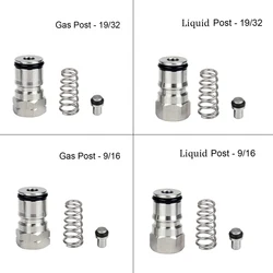 Ball Lock Post Cornelius Type Ball Lock Keg Post, Stainless Steel Poppets and Springs Gas Liquid Post with Thread 19/32