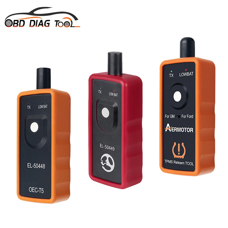 2022 Monitor de presión de neumáticos de coche EL-50448 2 en 1 para G-M/Ope EL-50449 para Ford/Lincoln EL50448 TPMS OEC-T5 EL50449 Sensor automático