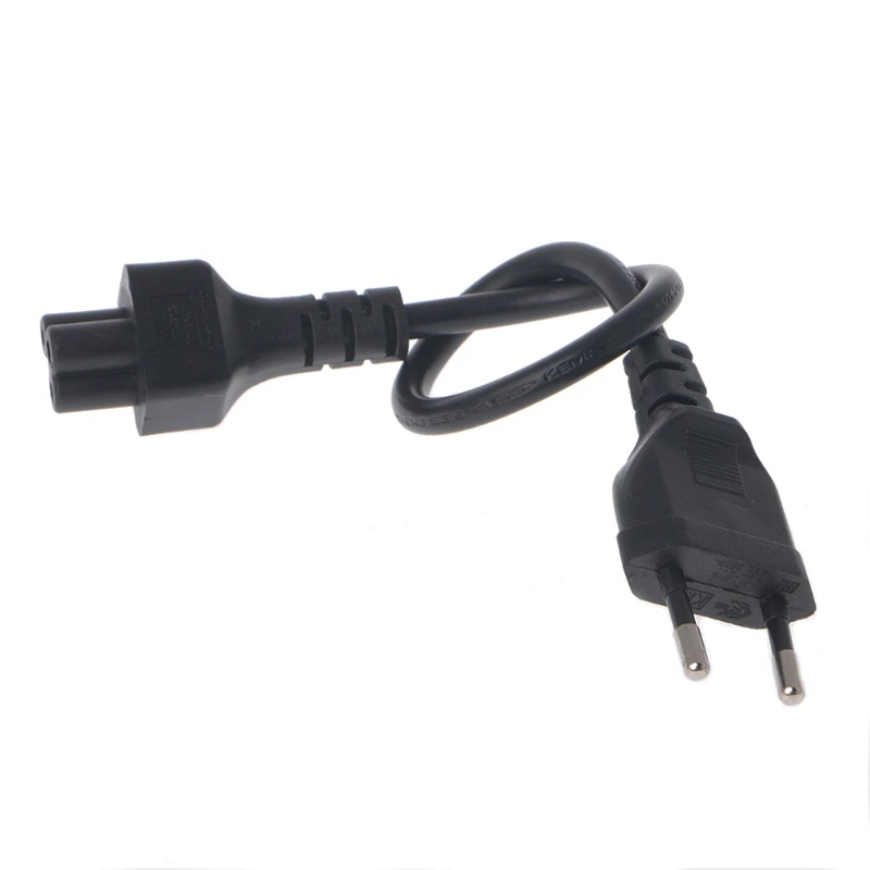 Power Adapter Cord Cable 30cm EU Plug 2 Pin Male To IEC 320 C5 Micky For Notebook Power Supply Electrical Equipment