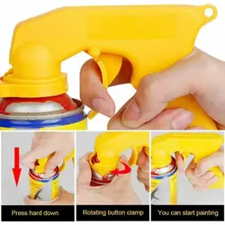 Professional Aerosol Car Spray Paint Gun Handle Adapter Full Grip Handle Trigger Airbrush For Painting Auto Paint Polish Tools