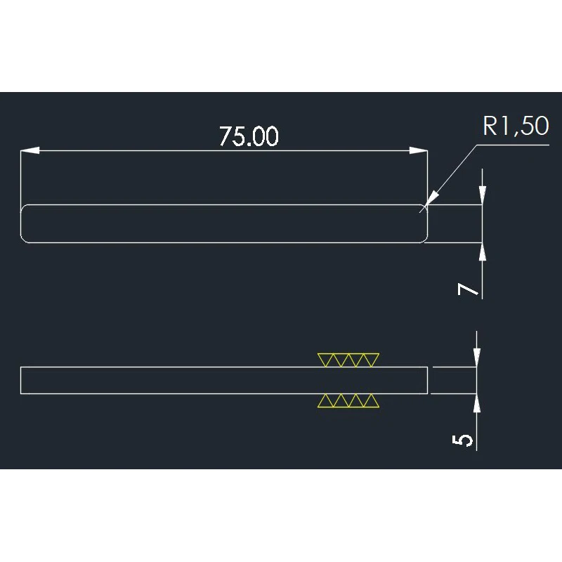 Optical product Custom  Link  75*7*5 PRISM Light guide  Factory processing and customization100pcs