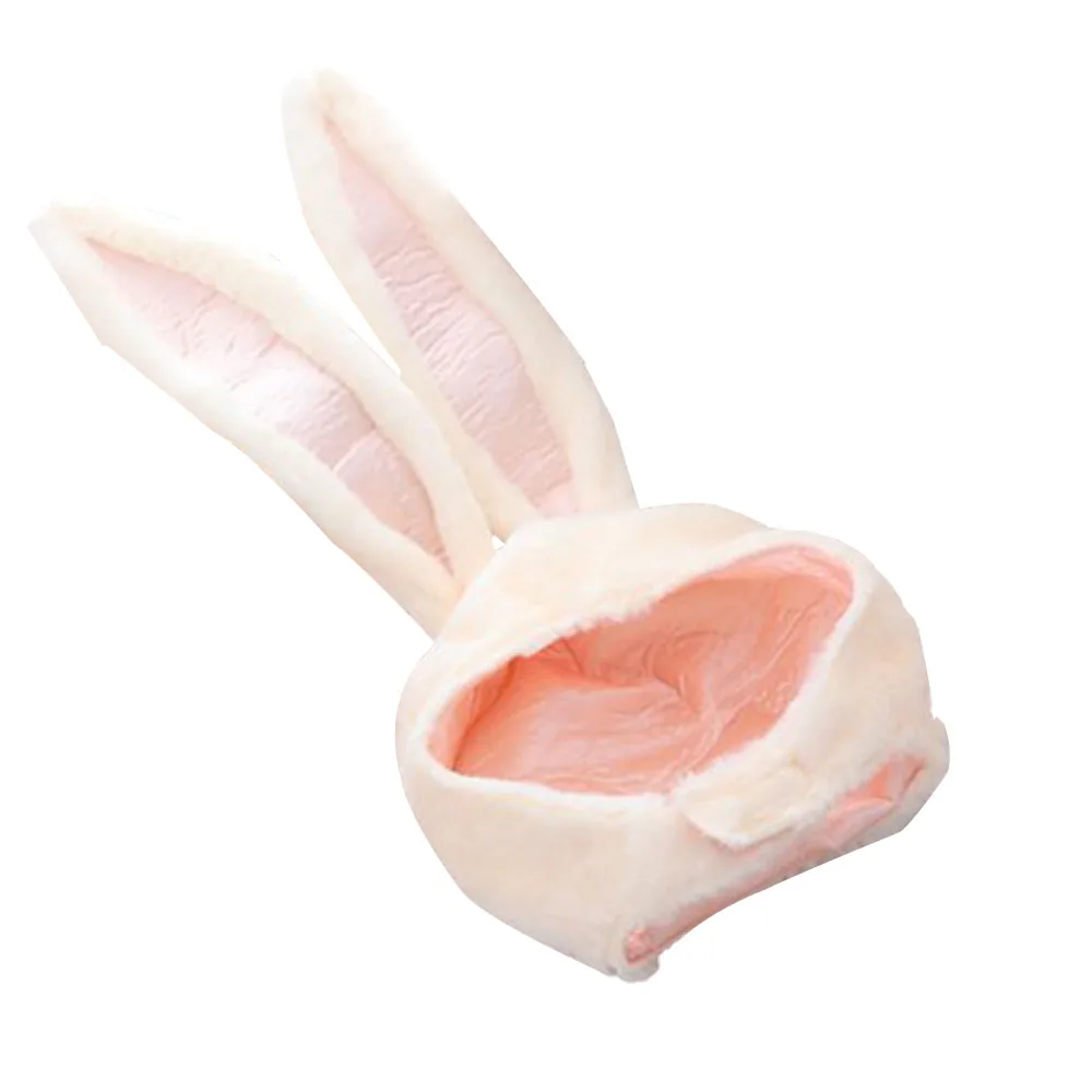 Bunny Ears Hat Bunny Hat Hood Hat With Earflaps Halloween Party Cosplay Women Girls Long Cap Plush Rabbit Ears Rabbit Hat