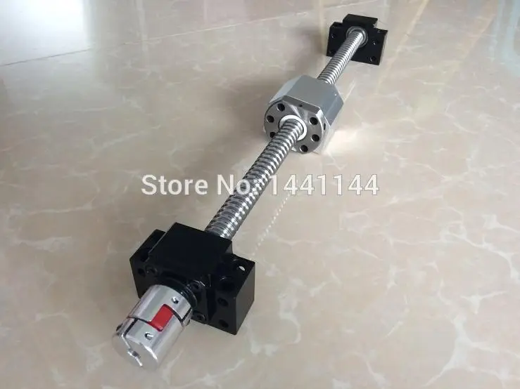 

1pc SFU1605- 1550mm ballscrew + 1pc 1605 Nut Housing + 1set BK12/BF12 support + 1pc D25 L30 6.35x10mm Coupling