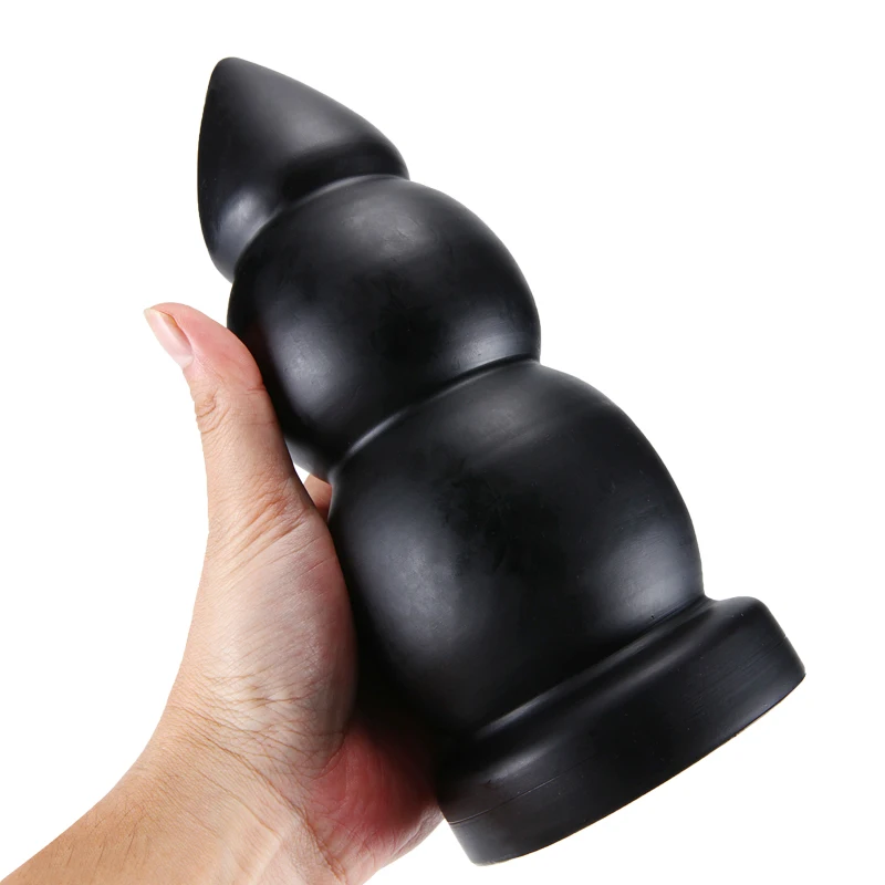 Consolador grande con cuentas de succión fuerte para hombres y mujeres, Juguetes sexuales con enchufe Anal, Bola de tapón Anal, producto para adultos, tienda erótica