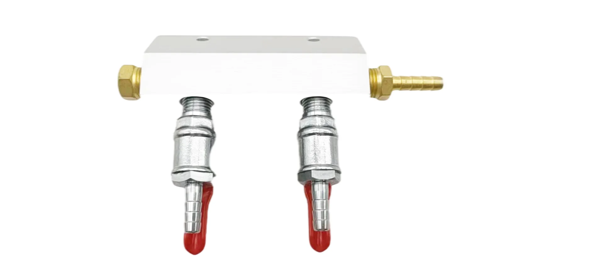 Kegland 2 OUTPUT / 2 Way Gas Manifold Distribution CO2 Splitter W/ Check Valves Home Brew Kegerator