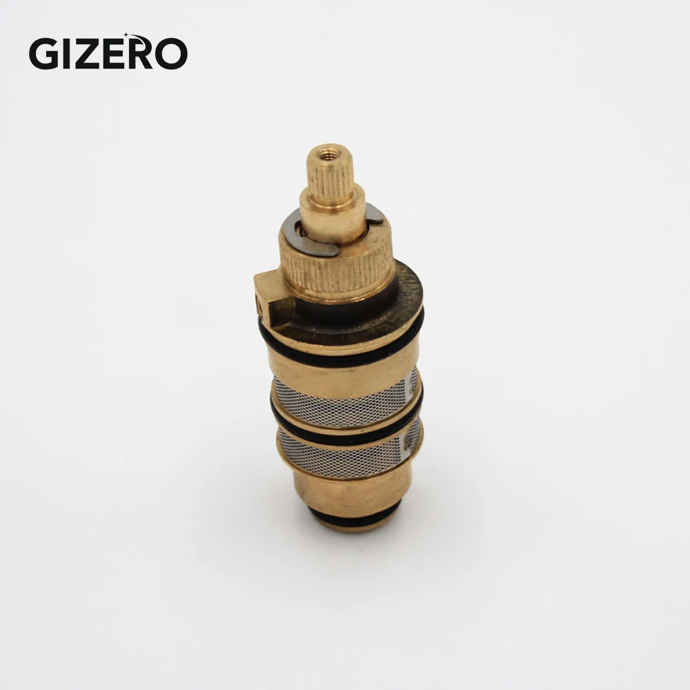 Thermostatic Cartridge Valve Copper Brass Temperature Control Thermostat Shower Mixing Faucet Cartridge Replacement ZR990