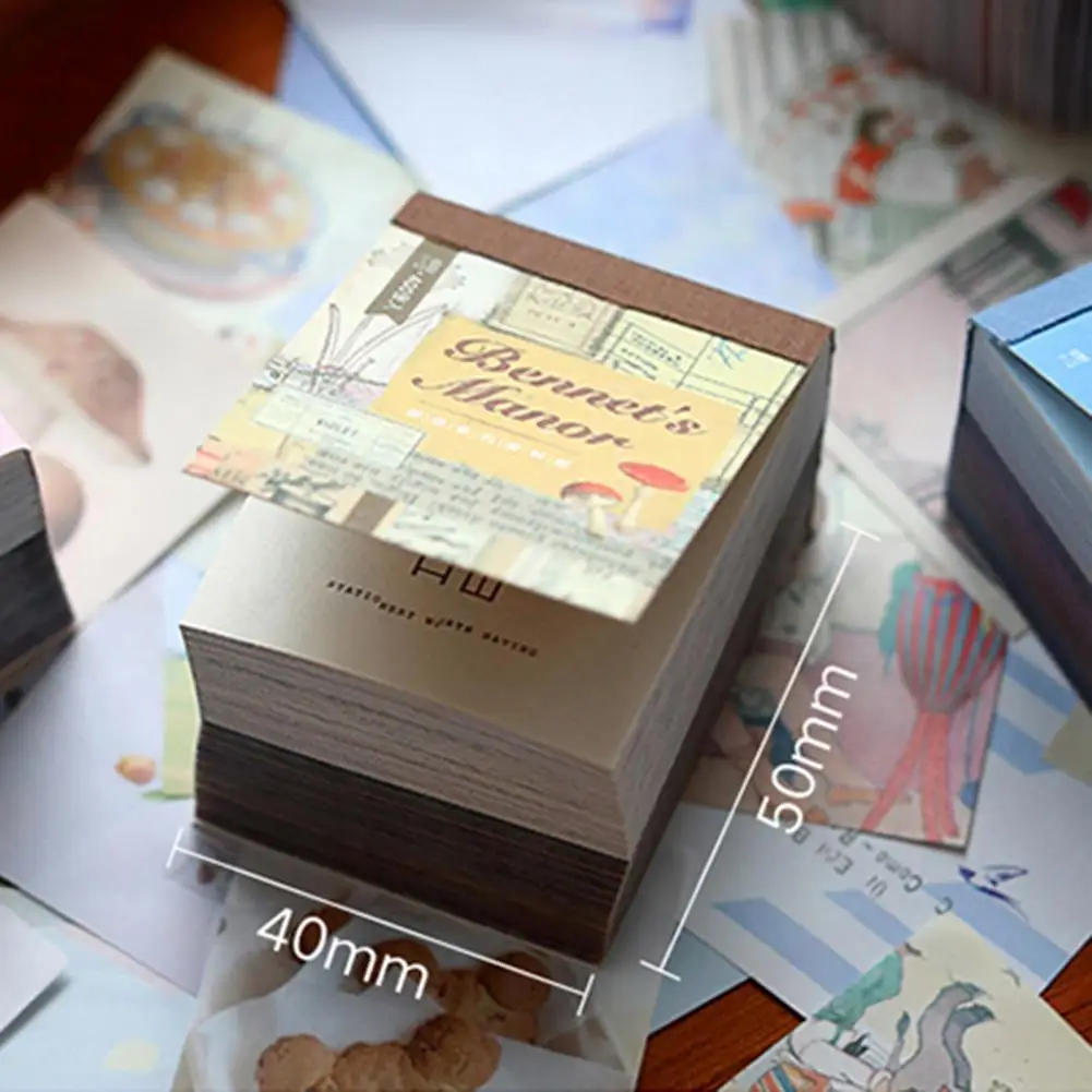 400Pcs/Set Scrapbooking Paper Universal Decorative Nice-looking Craft Background Material Paper for Diary