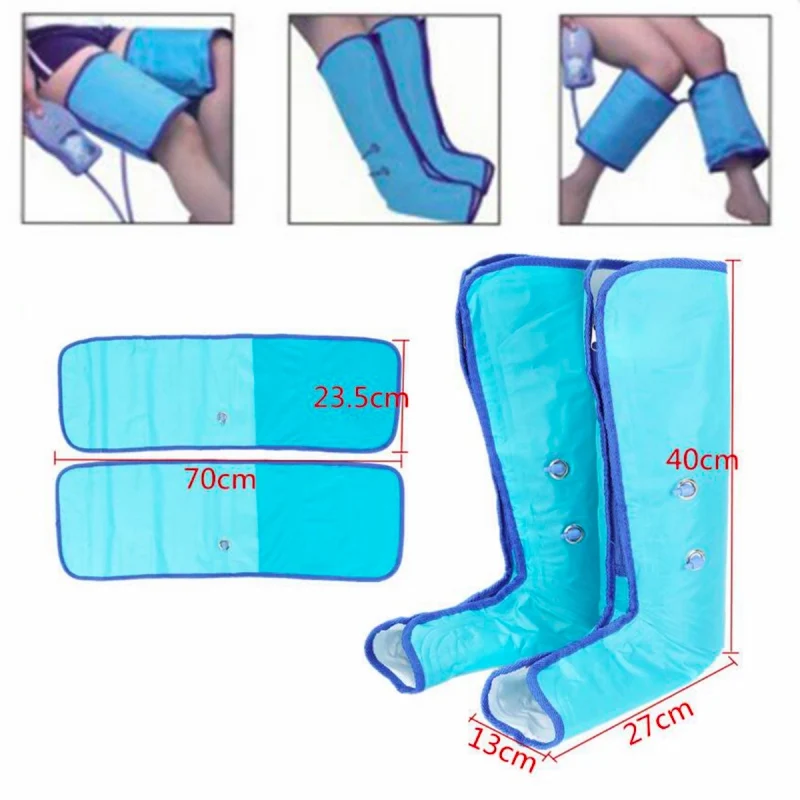 Lymphatic Drainage Apparatus Circulation Air Compression Leg Wraps Regular Massager Foot Ankles Calf Therapy