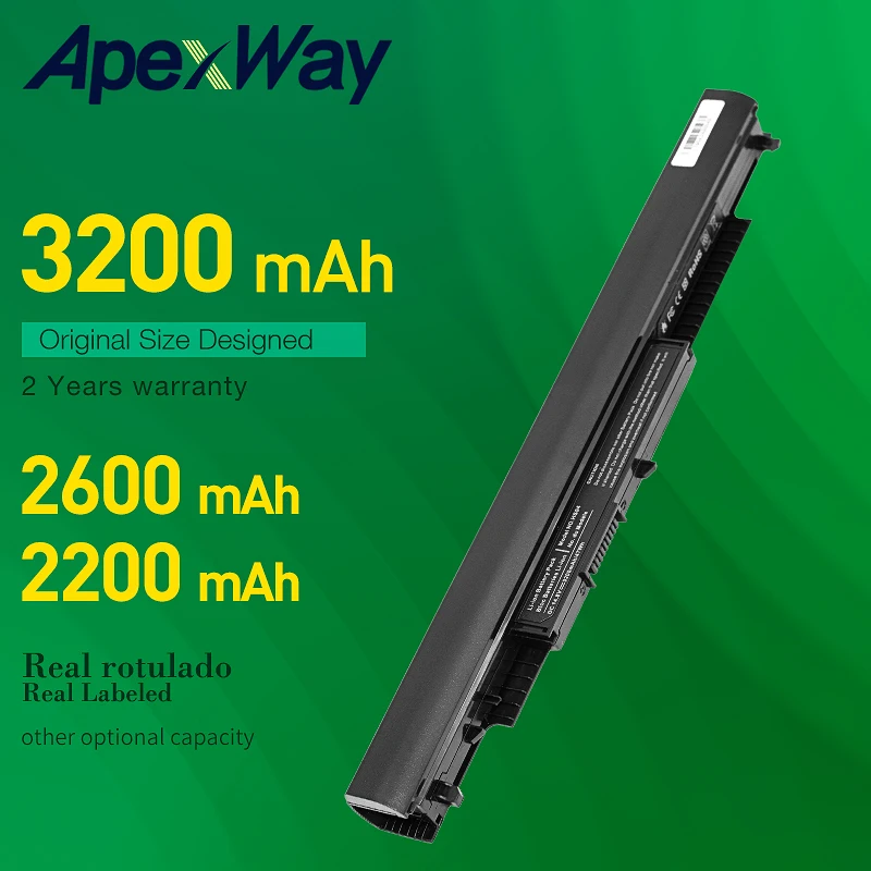 Apexway 3200 mAh Laptop Battery HS03 HS04 HSTNN-LB6V HSTNN-LB6U 807957-001 for HP 240 245 250 G4 Notebook PC