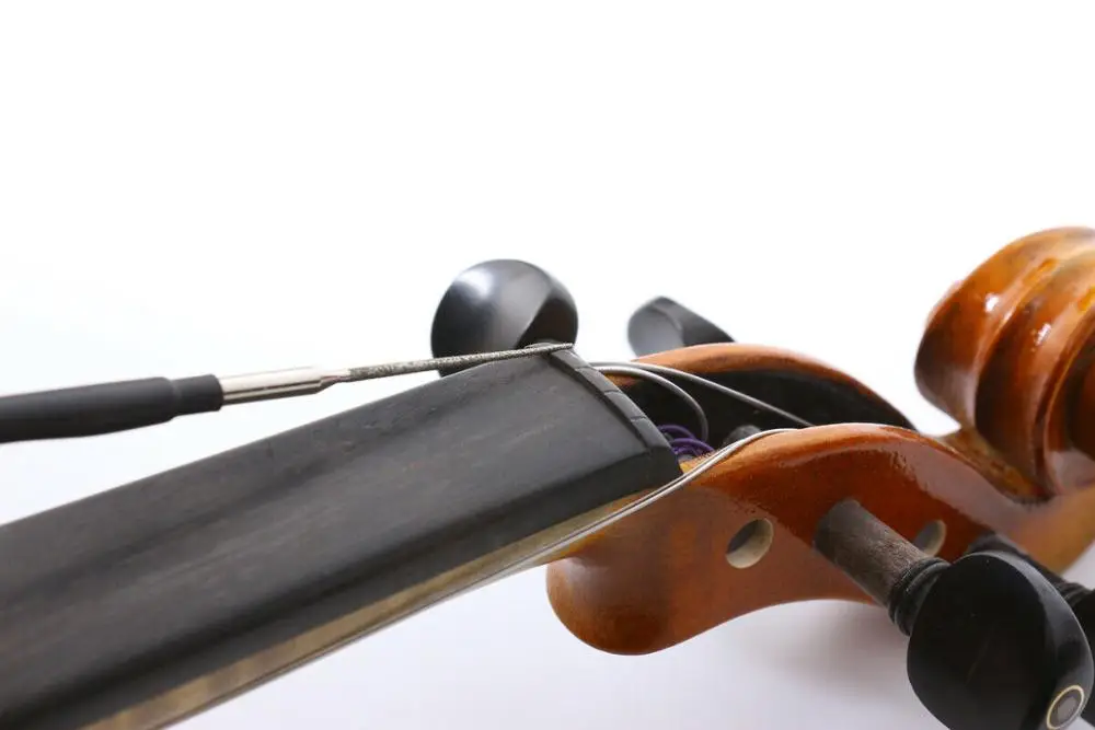 Herramientas de fabricación de violín, limas de ranura de tuerca de violín, limas de puente de violín, herramientas de luthier