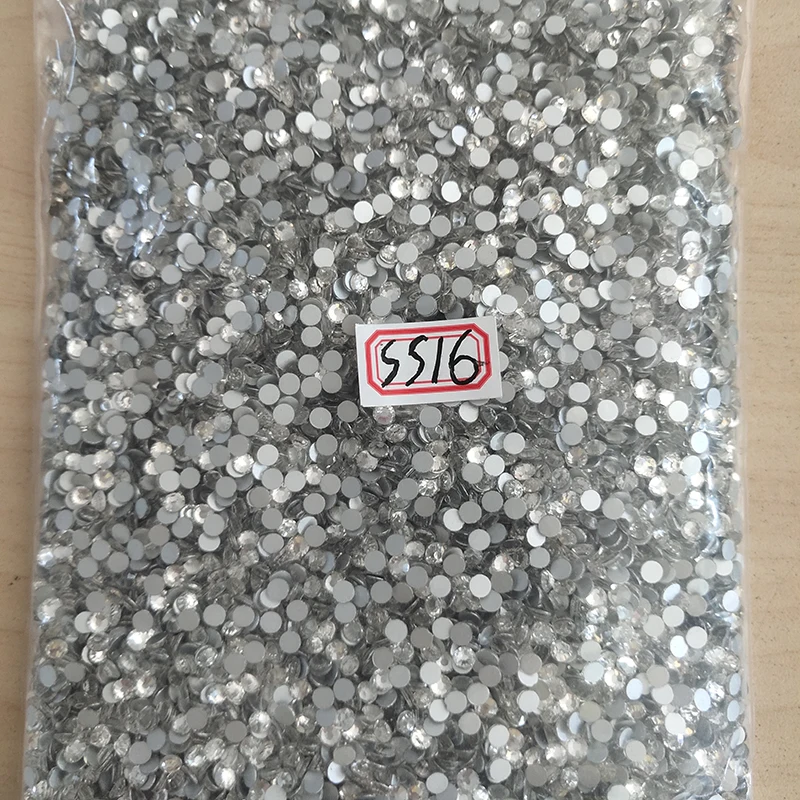 Hot sale Bulk packaging ss6-ss30 Non Hotfix Rhinestone Nail art Crystals and Stones For Nail art Decorative accessories