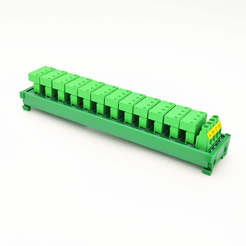 DIN Rail Installation 30A / 300V 12X4 Position Pluggable Terminal Block Distributio Board  Module.