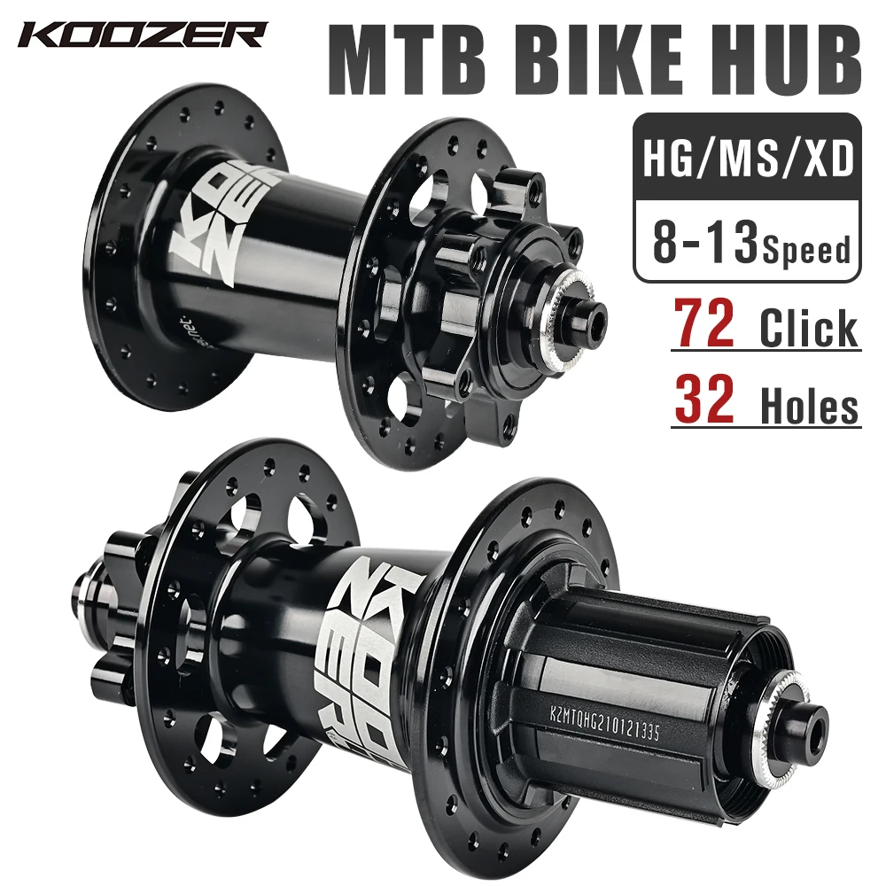 Bicycle Hub Koozer XM490 PRO Hub 4 Bearing MTB Mountain Bike Hub Front Rear 32 Hole Disc Brake HG 8 9 10 11 12 13Speed SX NX 12V