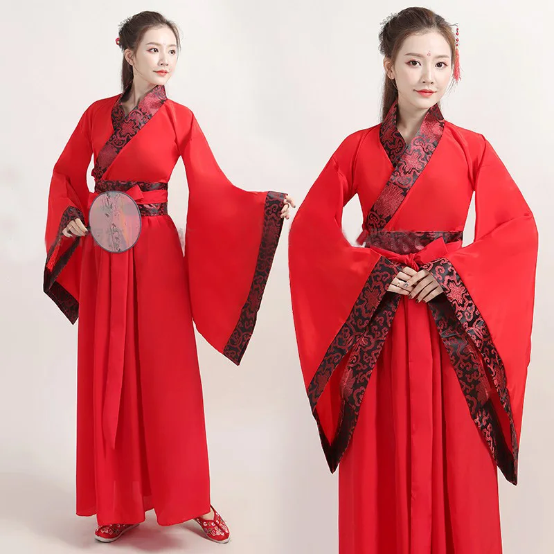 

Женский Традиционный китайский костюм Hanfu, одежда ханьфу, женская одежда принцессы династии Хань, сказочное платье династии Тан в восточном стиле