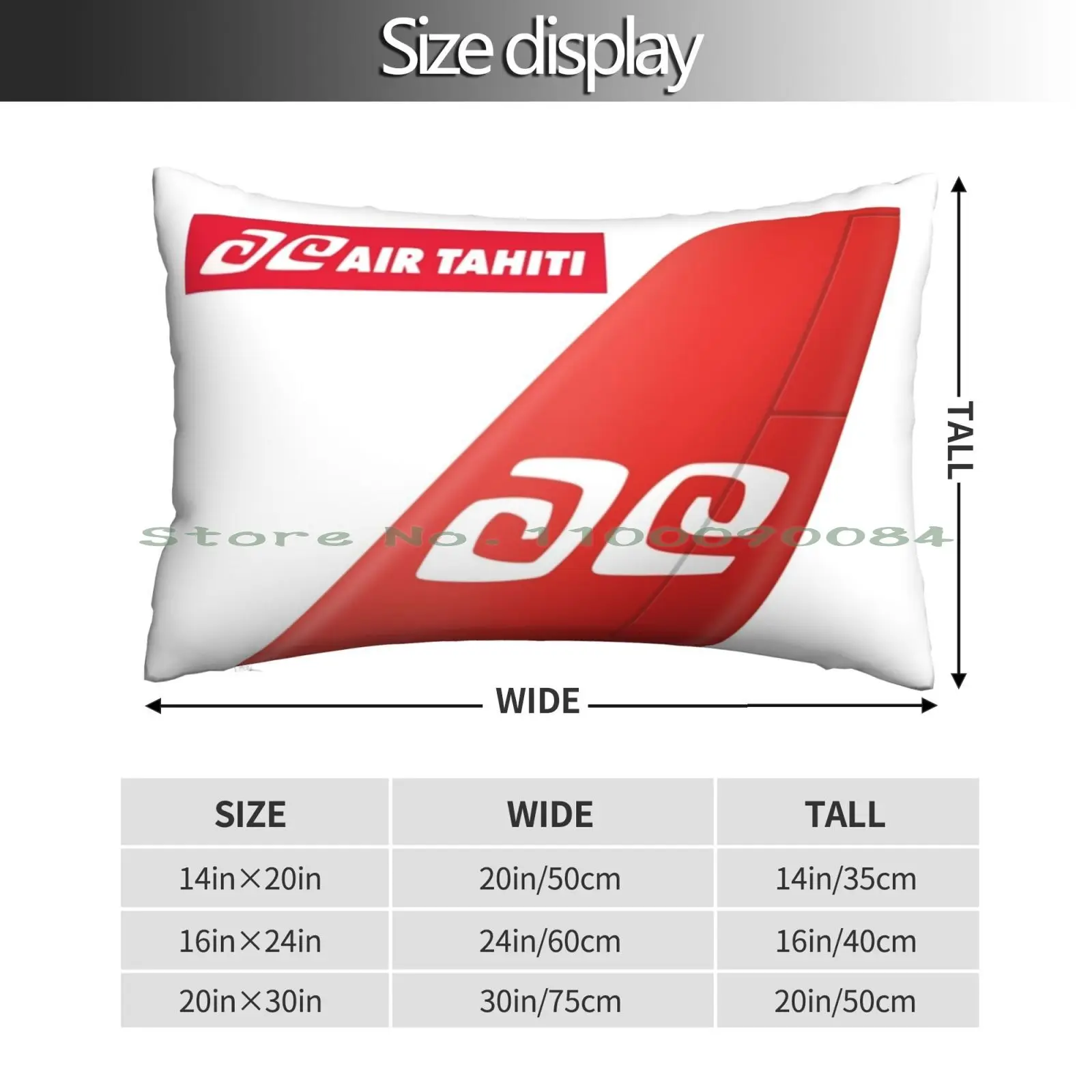 Air Tahiti Logo Pillow Case 20x30 50*75 Sofa Bedroom Kevin Day All For The Game Aftg Tfc The Foxhole Court Long Rectangle