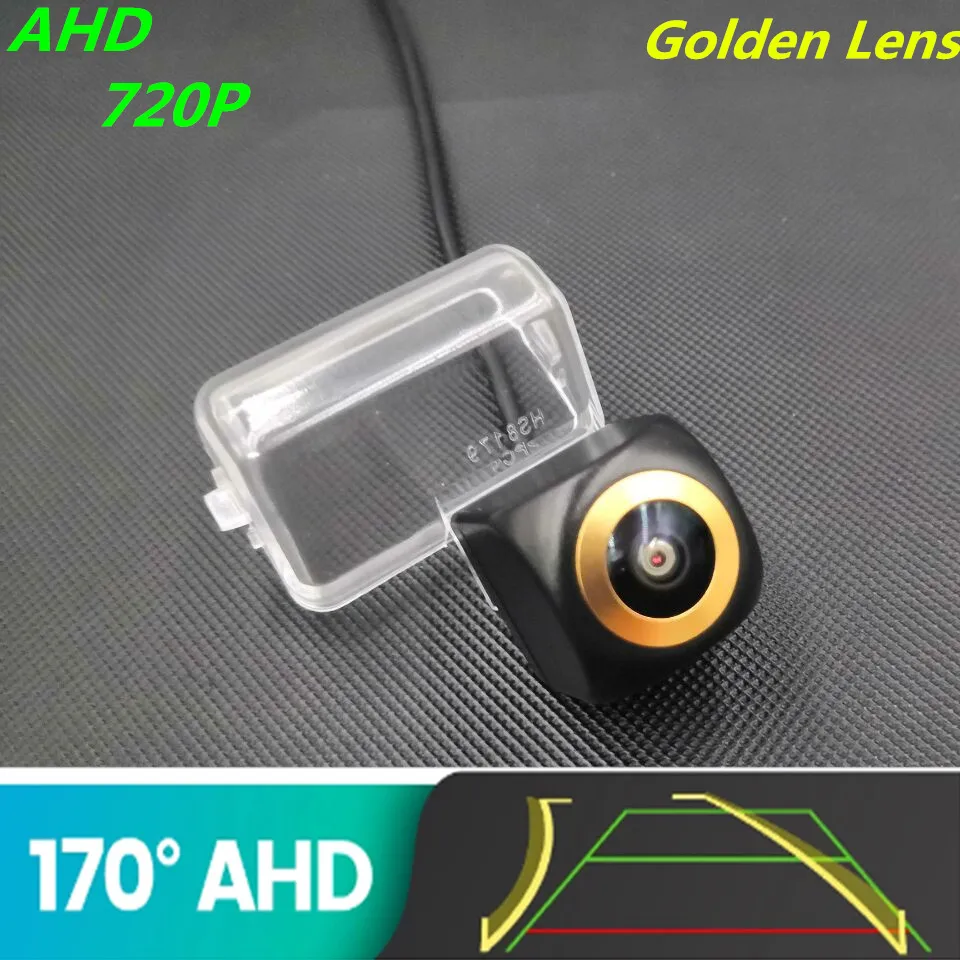 

AHD 720P Golden Lens Trajectory Car Rear View Camera For Mazda CX-7 CX7 2006 2007 2008 2009 2010 2011 2012 Car Parking Monitor