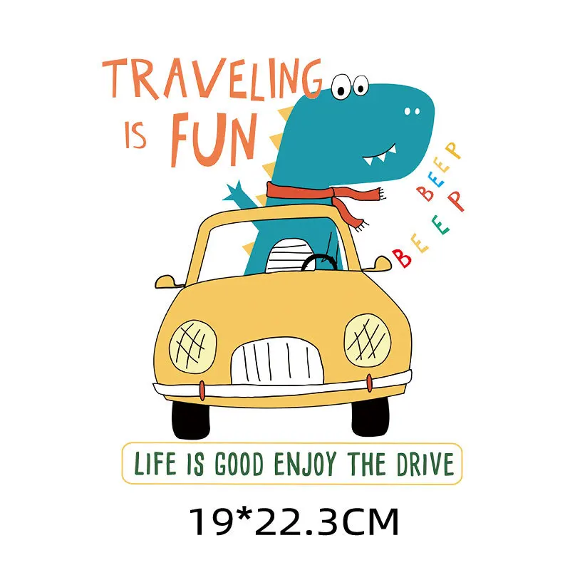 Dinosaur Clothes Sticker Set T-shirt Craft Decoration A-Level Washable Patches CQ